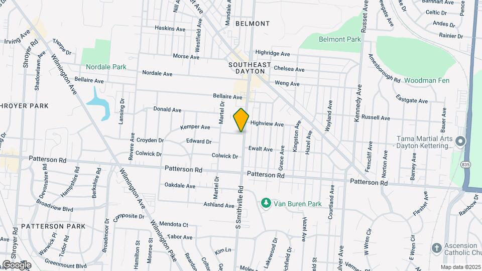 1338 Kemper Ave Mapa y Detalles de la Ubicación