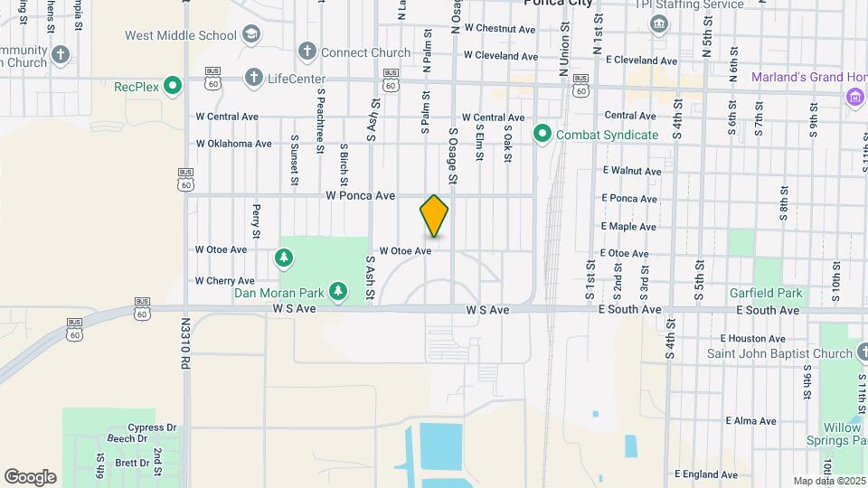 617 W Otoe Ave Map and Location Details