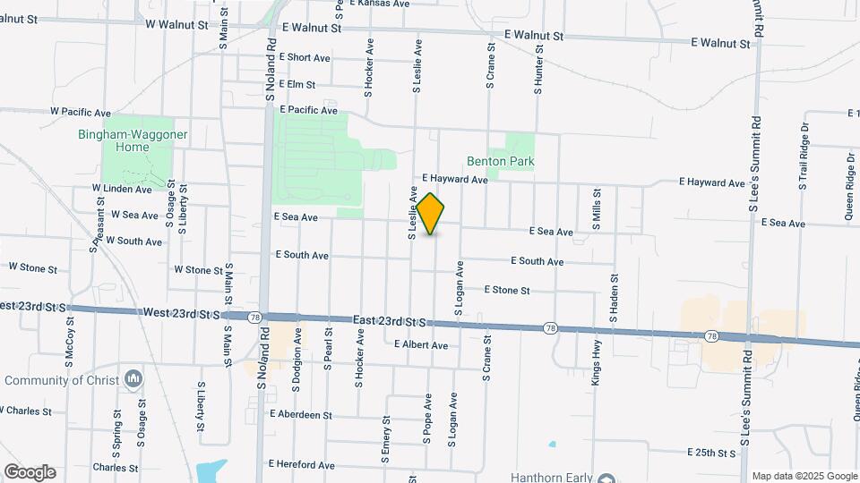 910 S Pope Ave Map and Location Details