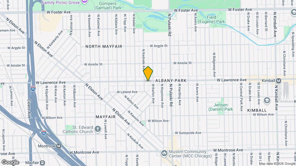 4117 W Lawrence Ave Map and Location Details