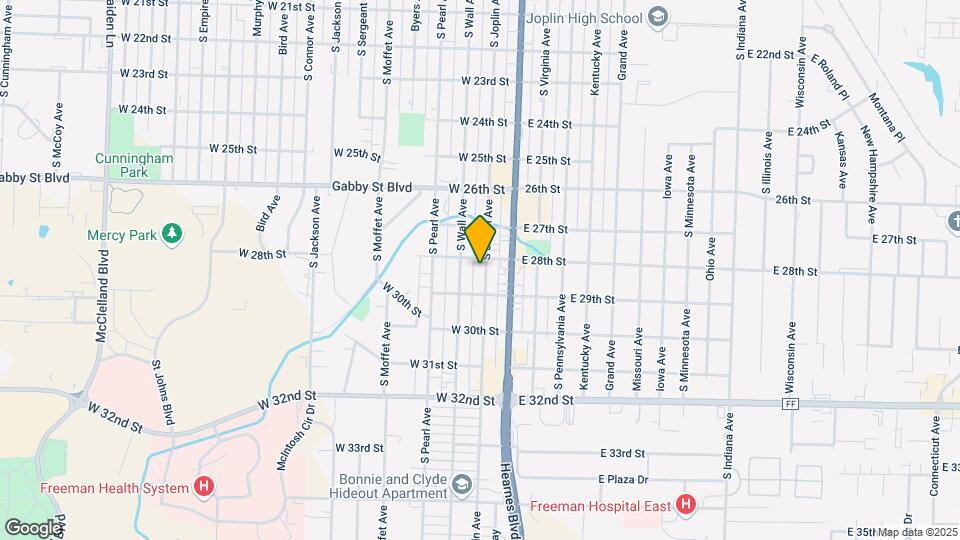 2810 S Joplin Ave Map and Location Details