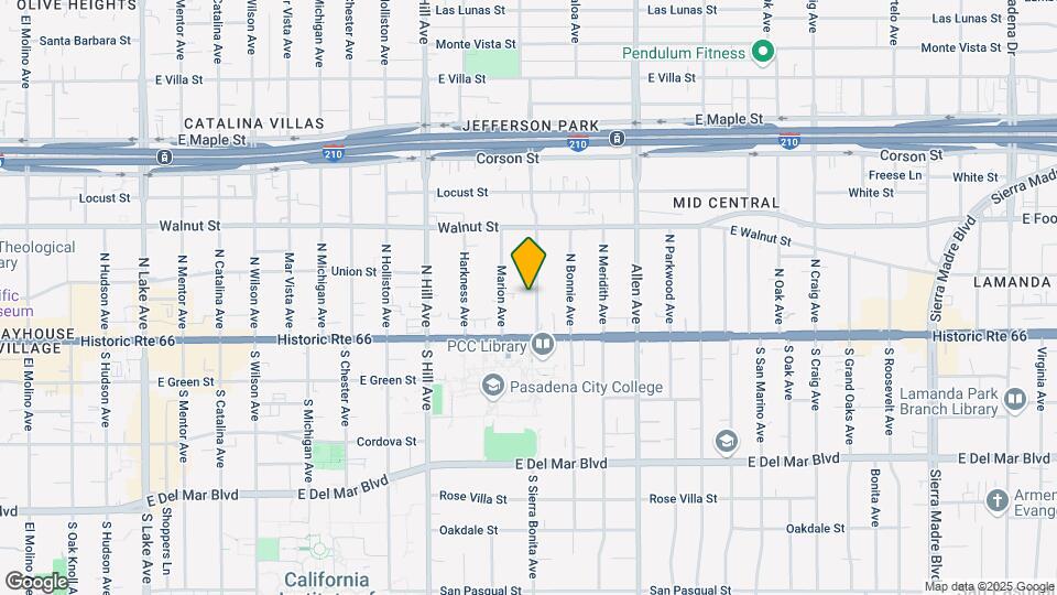 63 Sierra Bonita Ave Mapa y Detalles de la Ubicación