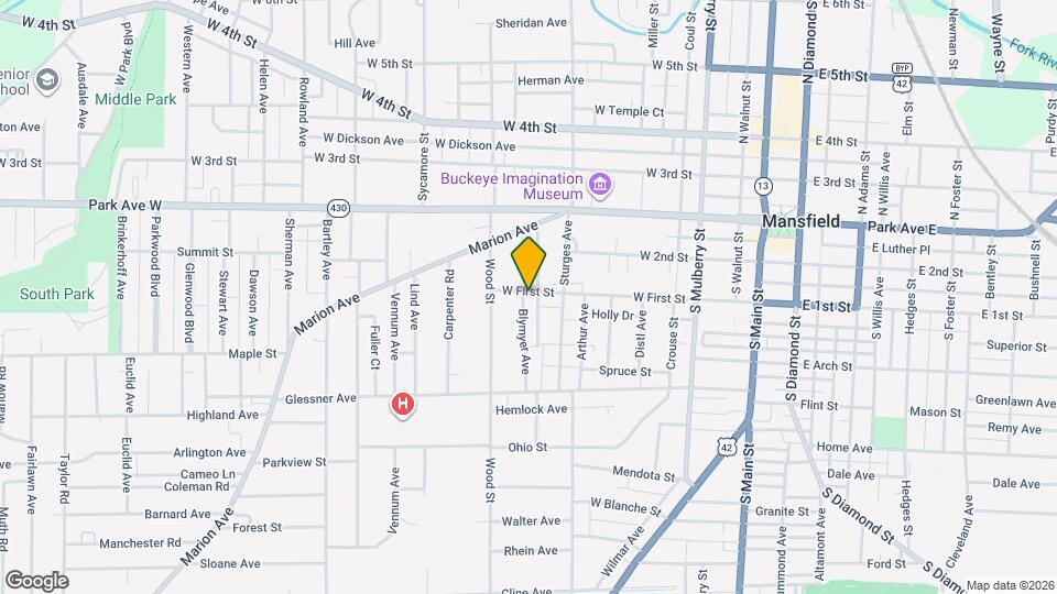 243 W First St Map and Location Details