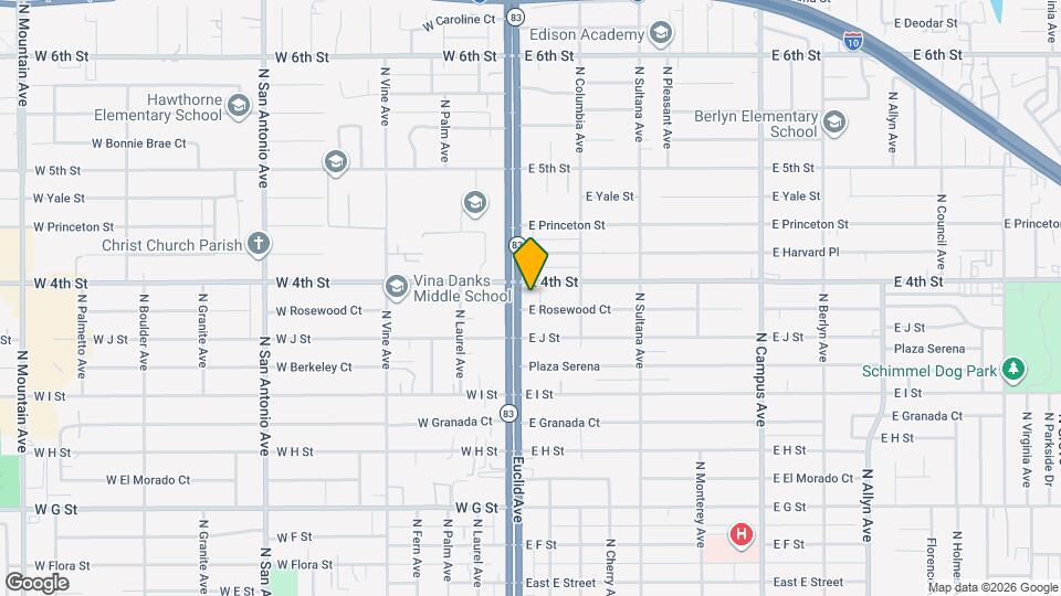 109 E Rosewood Ct Map and Location Details