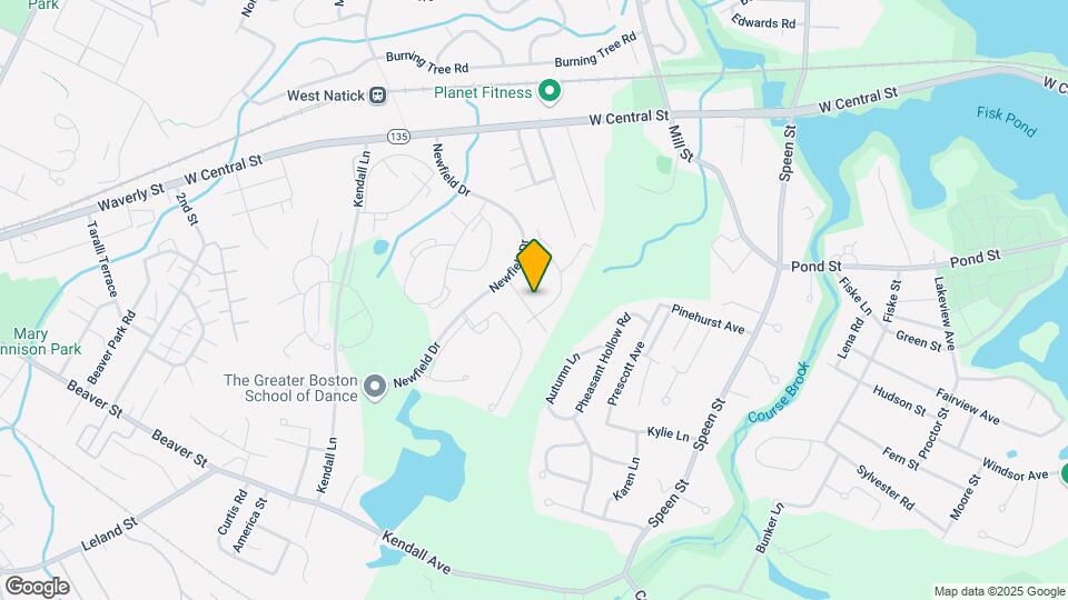 Natick Green Condominium Map and Location Details