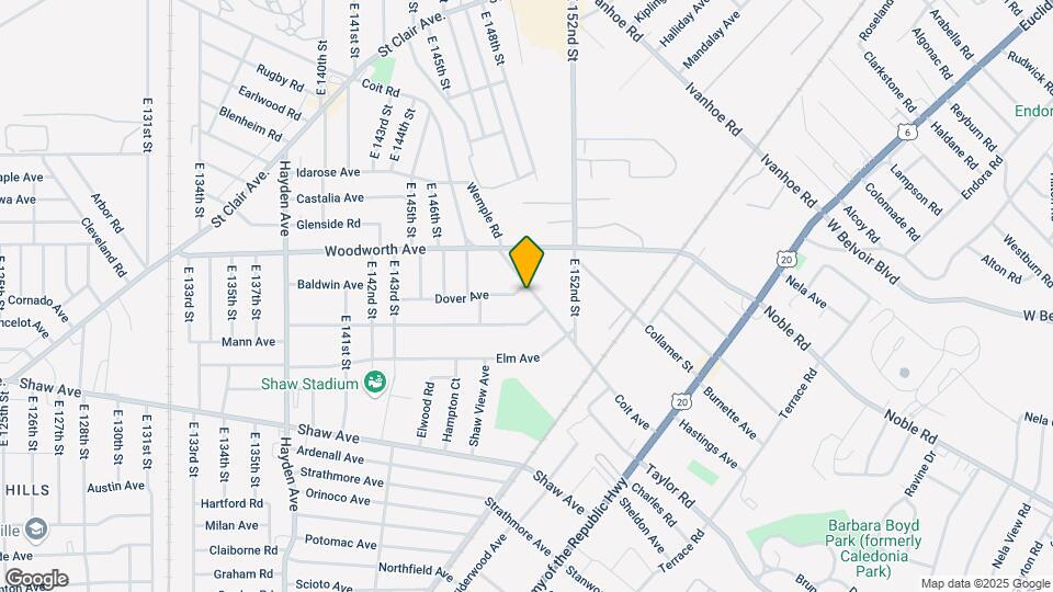 1306 Coit Ave Map and Location Details