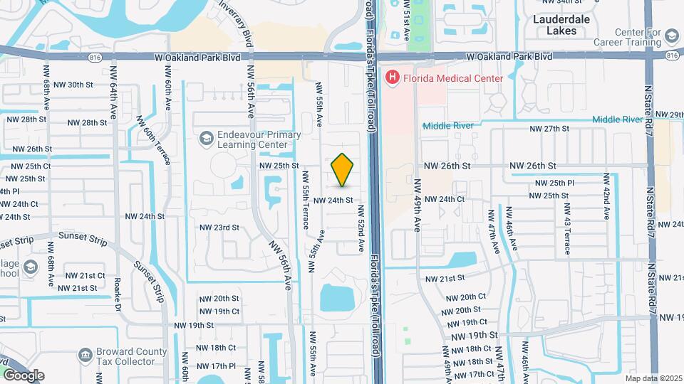 5314 NW 24th Ct Map and Location Details