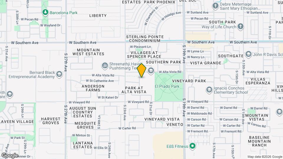 6421 S 22nd Ave Map and Location Details