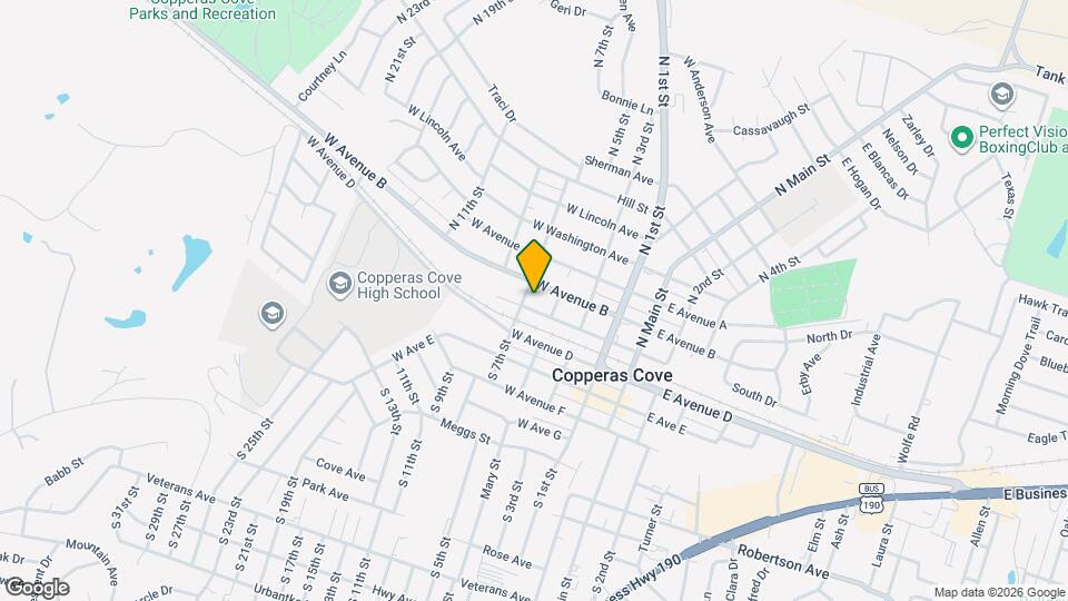 410 W Avenue C Mapa y Detalles de la Ubicación