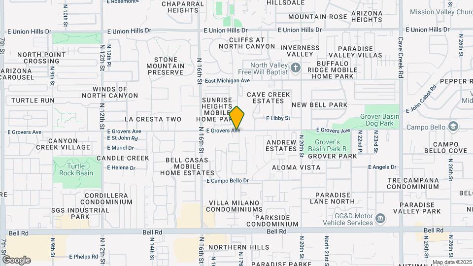 17647 N 17th St Map and Location Details