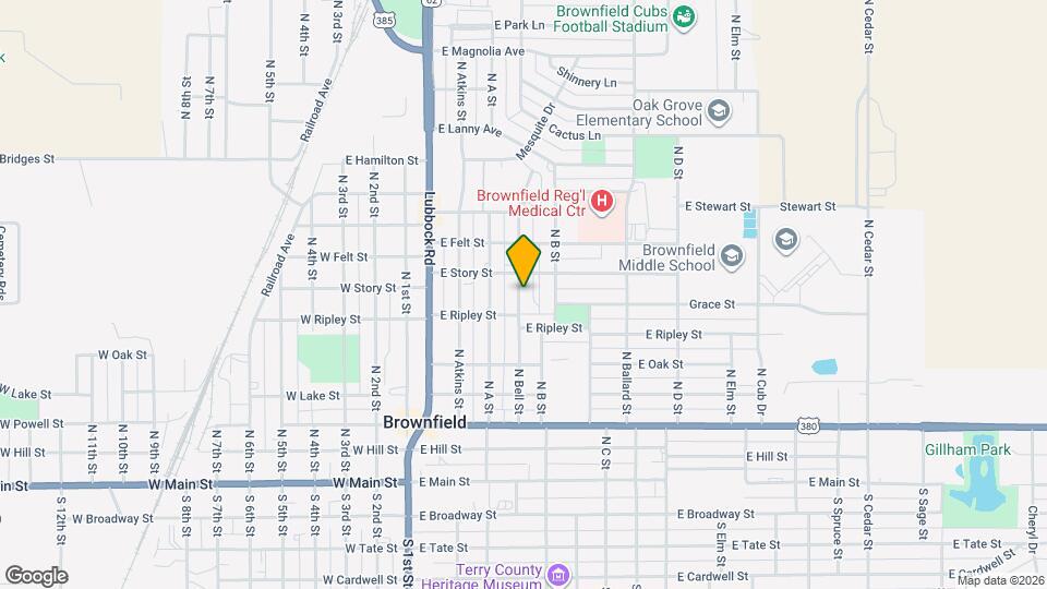 608 N Bell St Map and Location Details