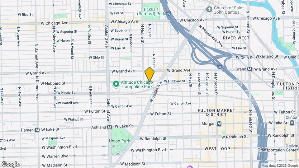 1363 W Hubbard St Mapa y Detalles de la Ubicación