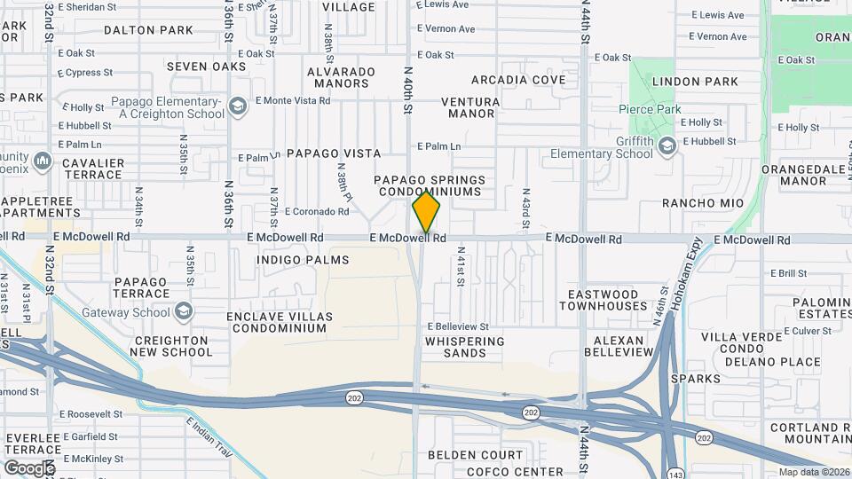 Arrowood Apartments Map and Location Details