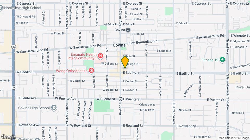 135 E Badillo St Map and Location Details