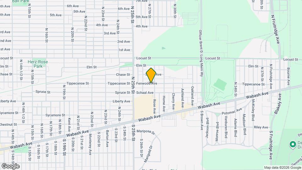 2639 Fenwood Ave Map and Location Details