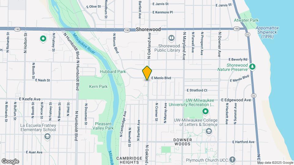 3575 N Oakland Ave Map and Location Details