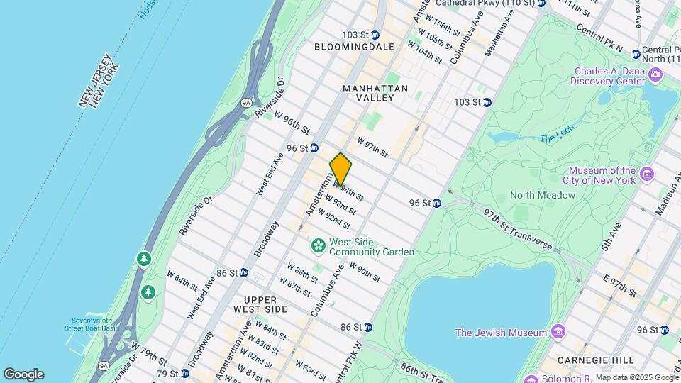 158 W 94th St Map and Location Details