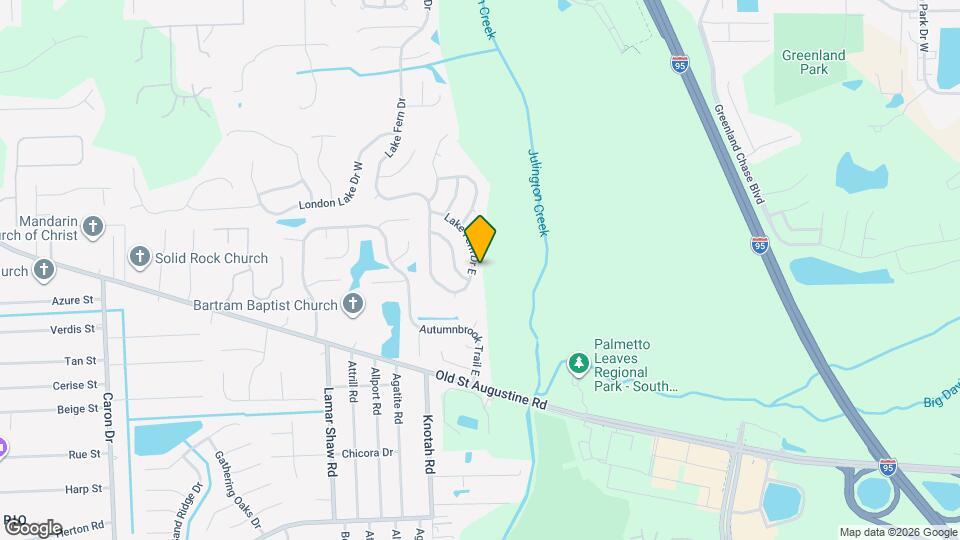 12255 Lake Fern Dr E Map and Location Details