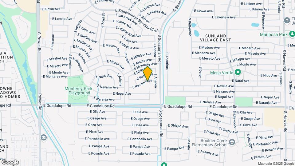 7519 E Navarro Ave Map and Location Details