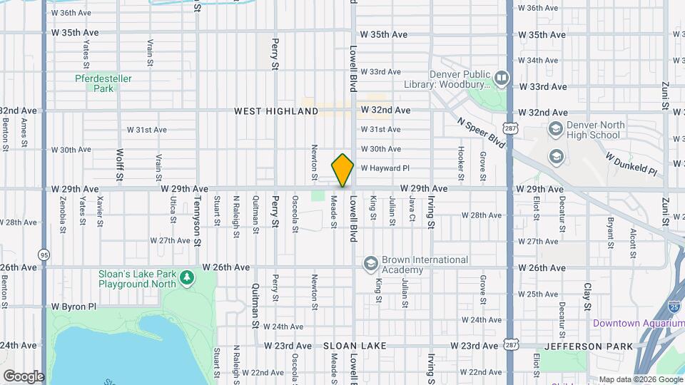 3622 W 29th Ave Map and Location Details
