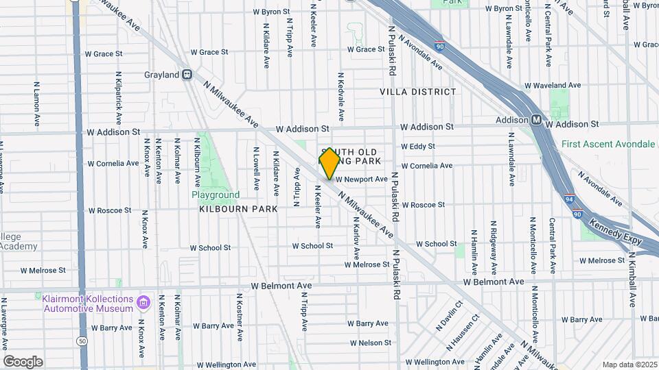 3438 N Milwaukee Ave Map and Location Details