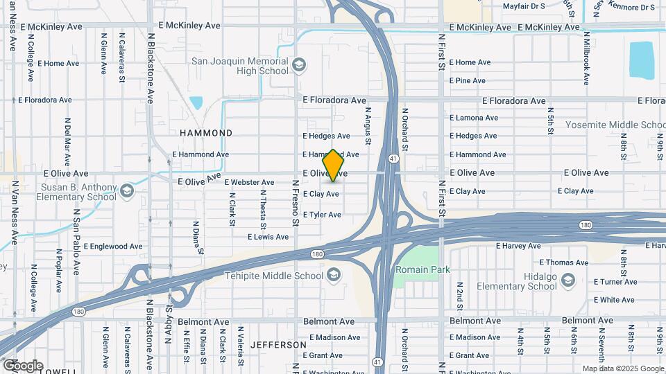 2631 E Clay Ave Map and Location Details