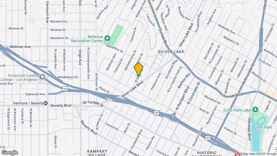 656 N Dillon St Map and Location Details