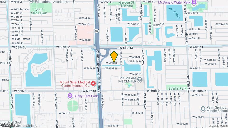 1870 W 64th St Map and Location Details