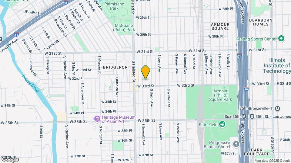 3247-3249 S Emerald Ave Map and Location Details