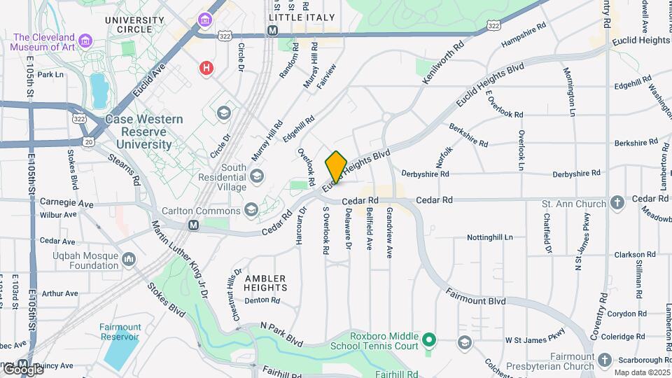 2330 Euclid Heights Blvd Map and Location Details