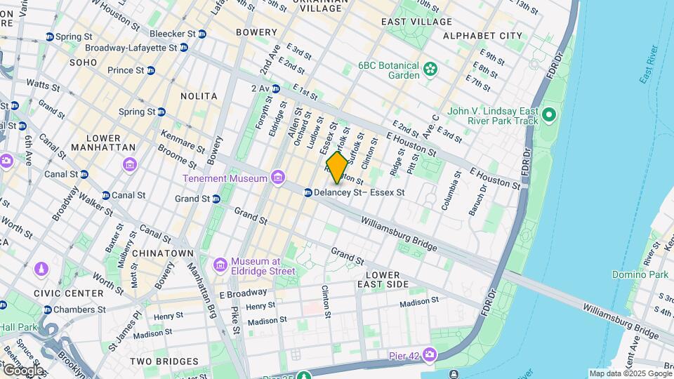 99 Suffolk St Mapa y Detalles de la Ubicación