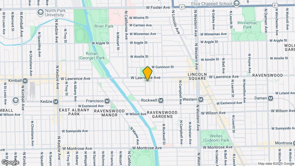 4741 N Washtenaw Ave Map and Location Details