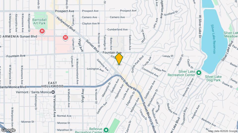 1124 Manzanita St Map and Location Details