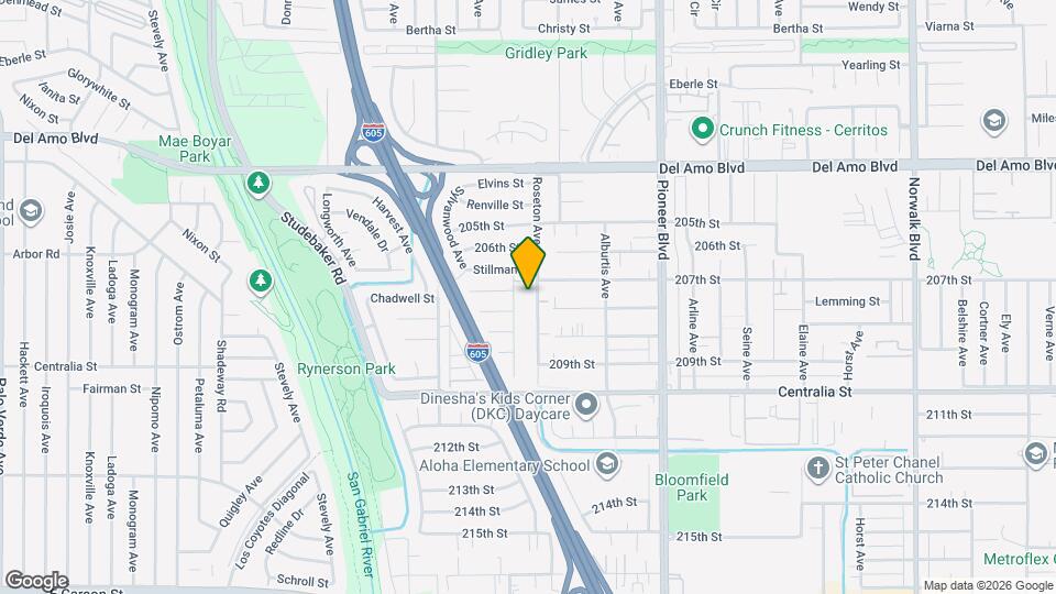 20721 Roseton Ave Mapa y Detalles de la Ubicación