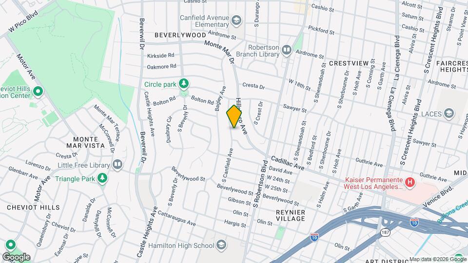 2200 S Canfield Ave Mapa y Detalles de la Ubicación
