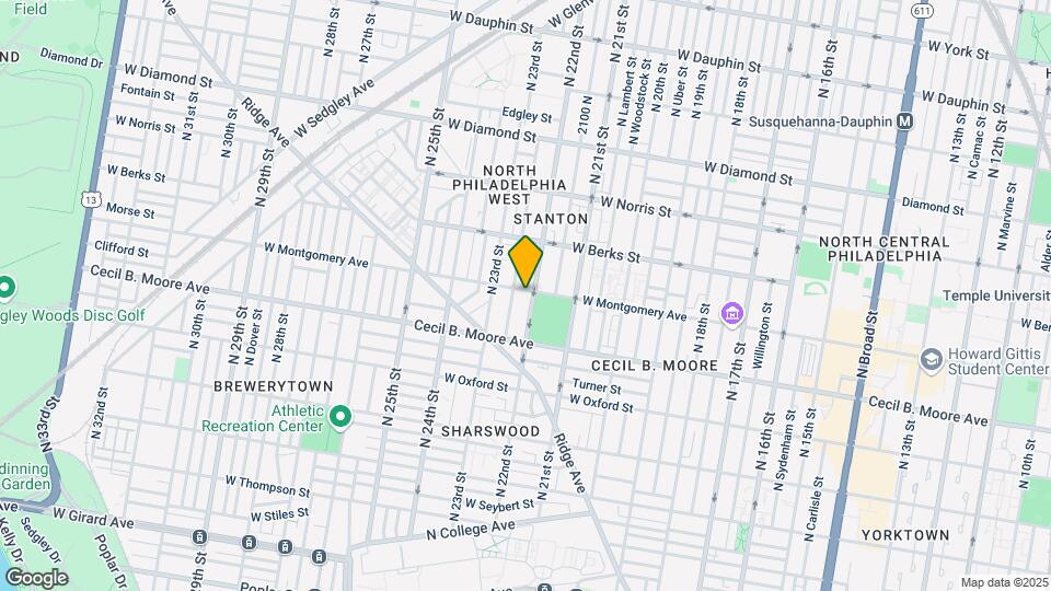 1750 N 22nd St Map and Location Details