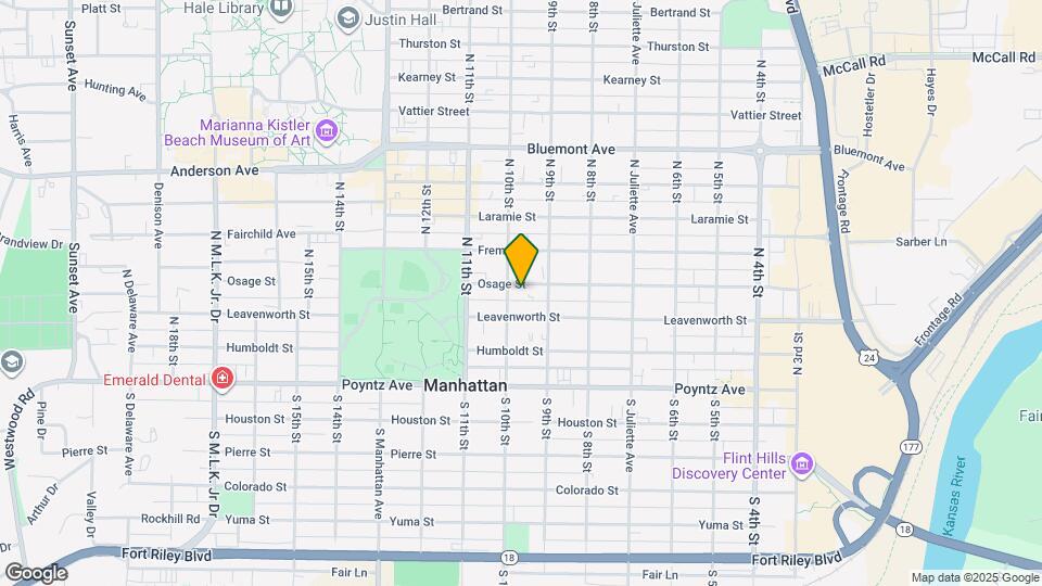 923 Osage St Map and Location Details