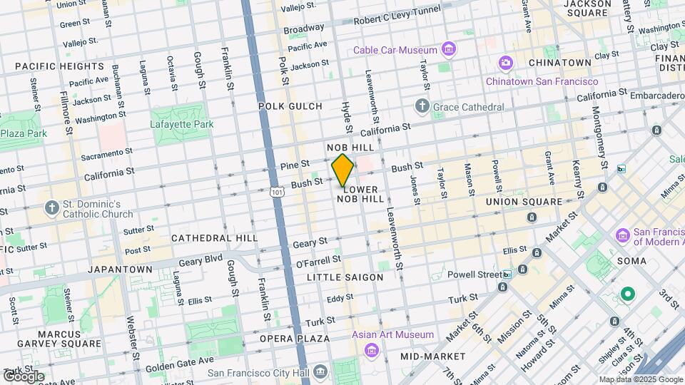 1062 Sutter St Map and Location Details