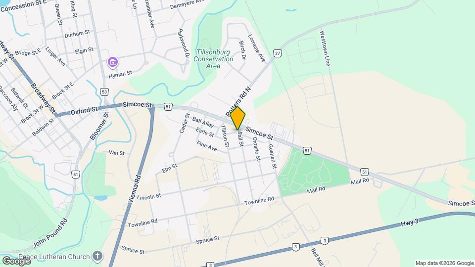 4Bedroom House Available in Tillsonburg!! Map and Location Details