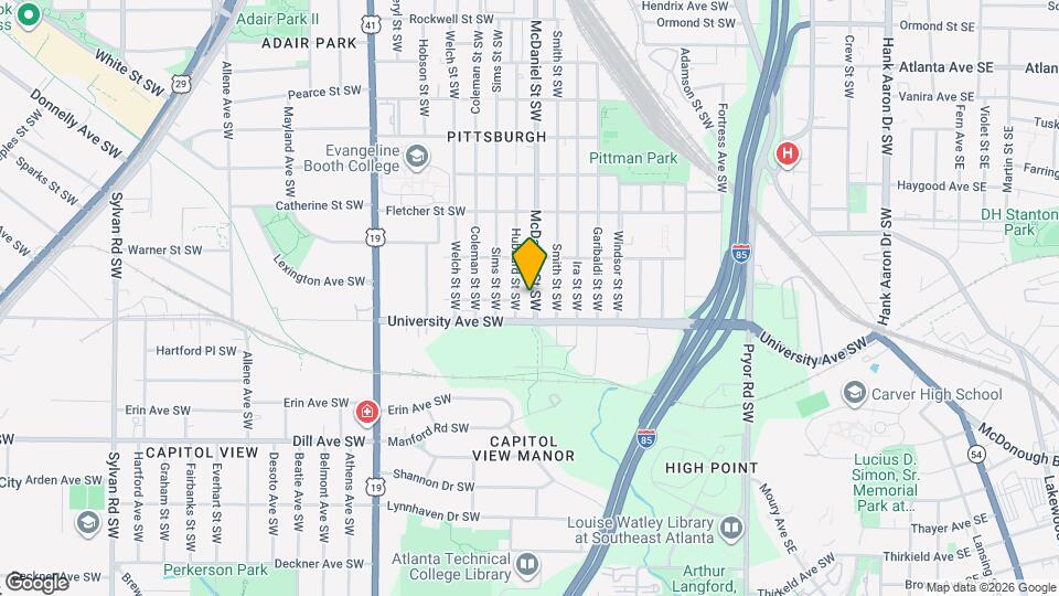 1175 McDaniel St SW Map and Location Details