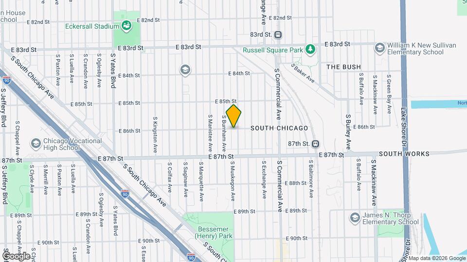 8602 S Muskegon Ave Map and Location Details