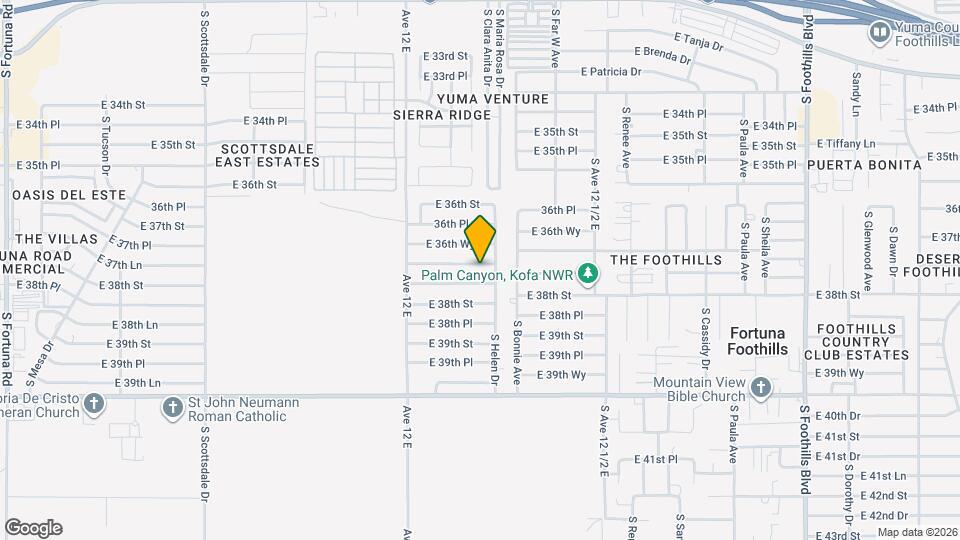 12255 E 37th St Map and Location Details