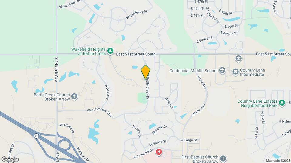 3404 N Battle Creek Dr Map and Location Details