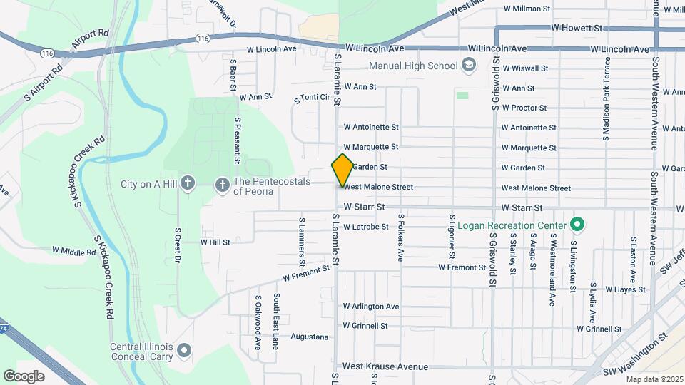 3032 West Malone Street Mapa y Detalles de la Ubicación