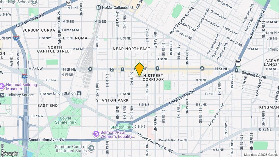 638 G St NE Map and Location Details