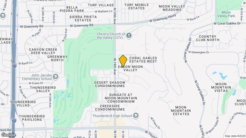 1813 W Mandalay Ln Map and Location Details