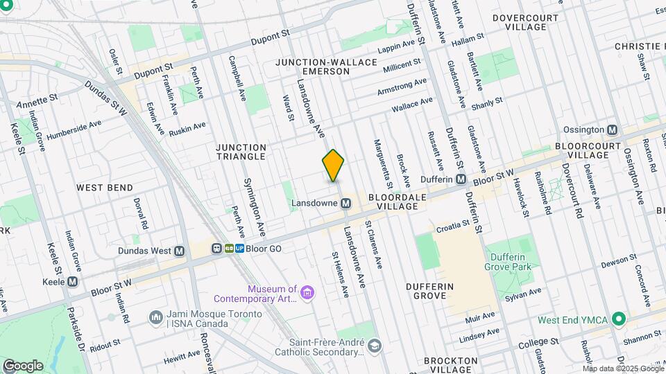 554 Lansdowne Av Map and Location Details