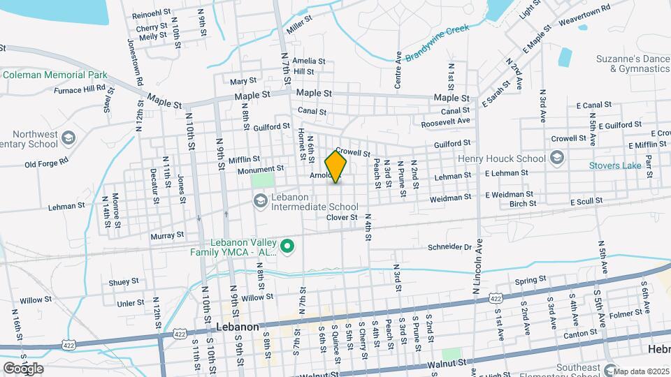 502 Lehman St Map and Location Details