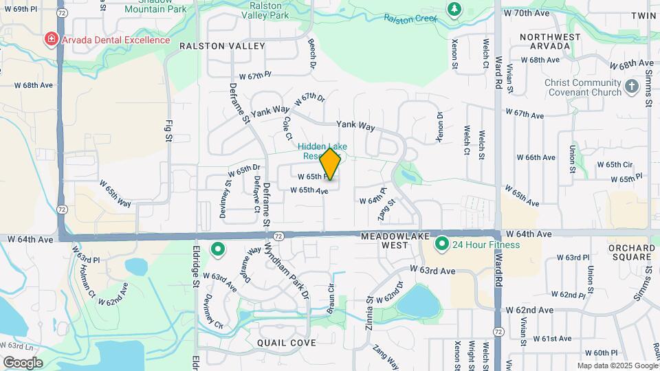 13281 W 65th Ave Map and Location Details