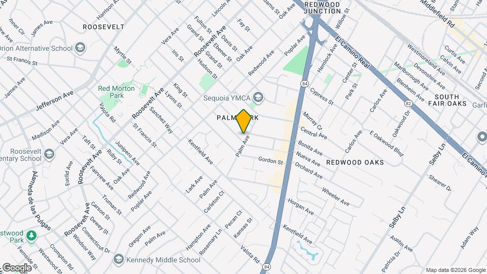 912 Palm Ave Map and Location Details